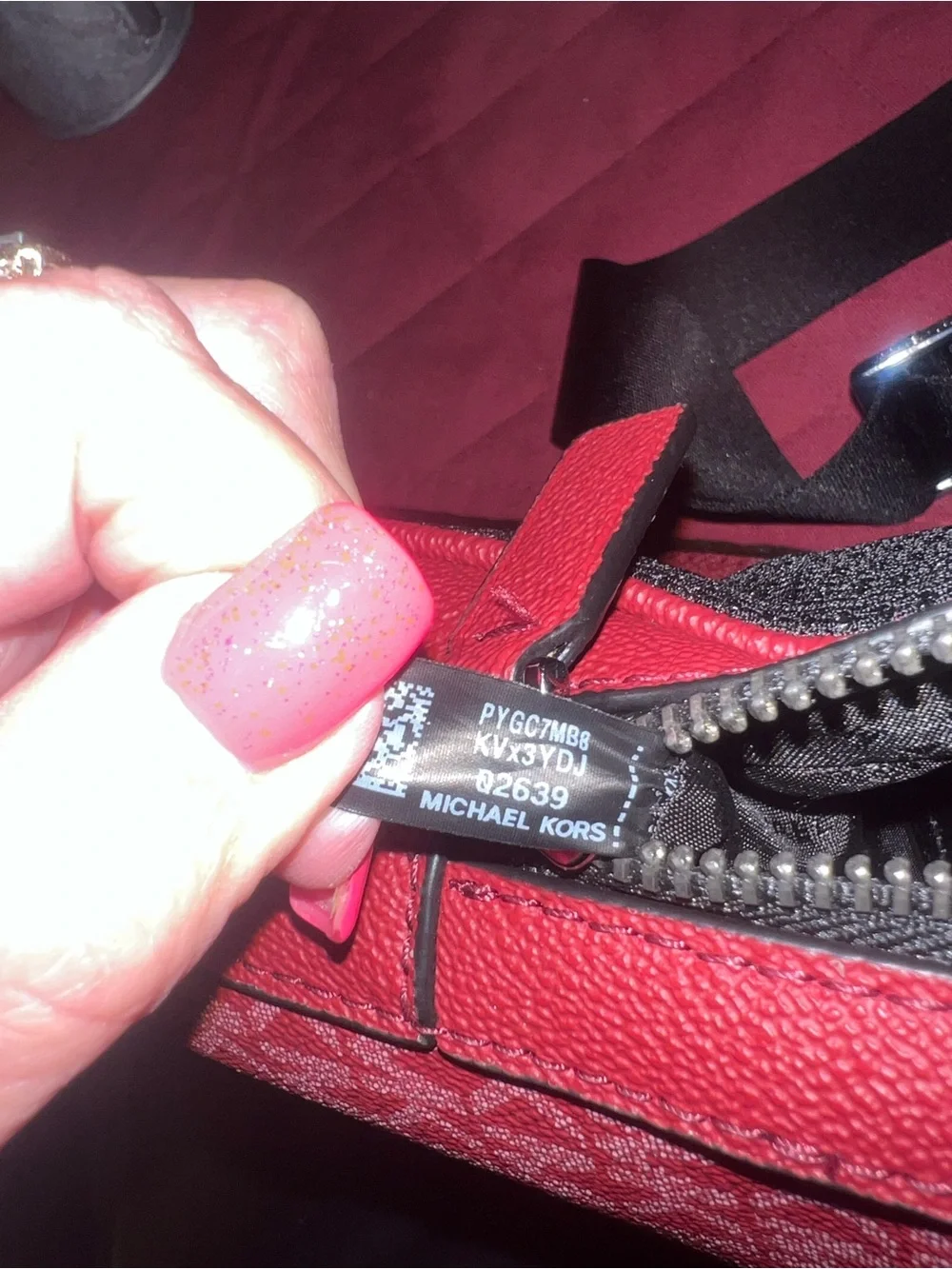 Michael Kors Pink MK Logo Belt Bag